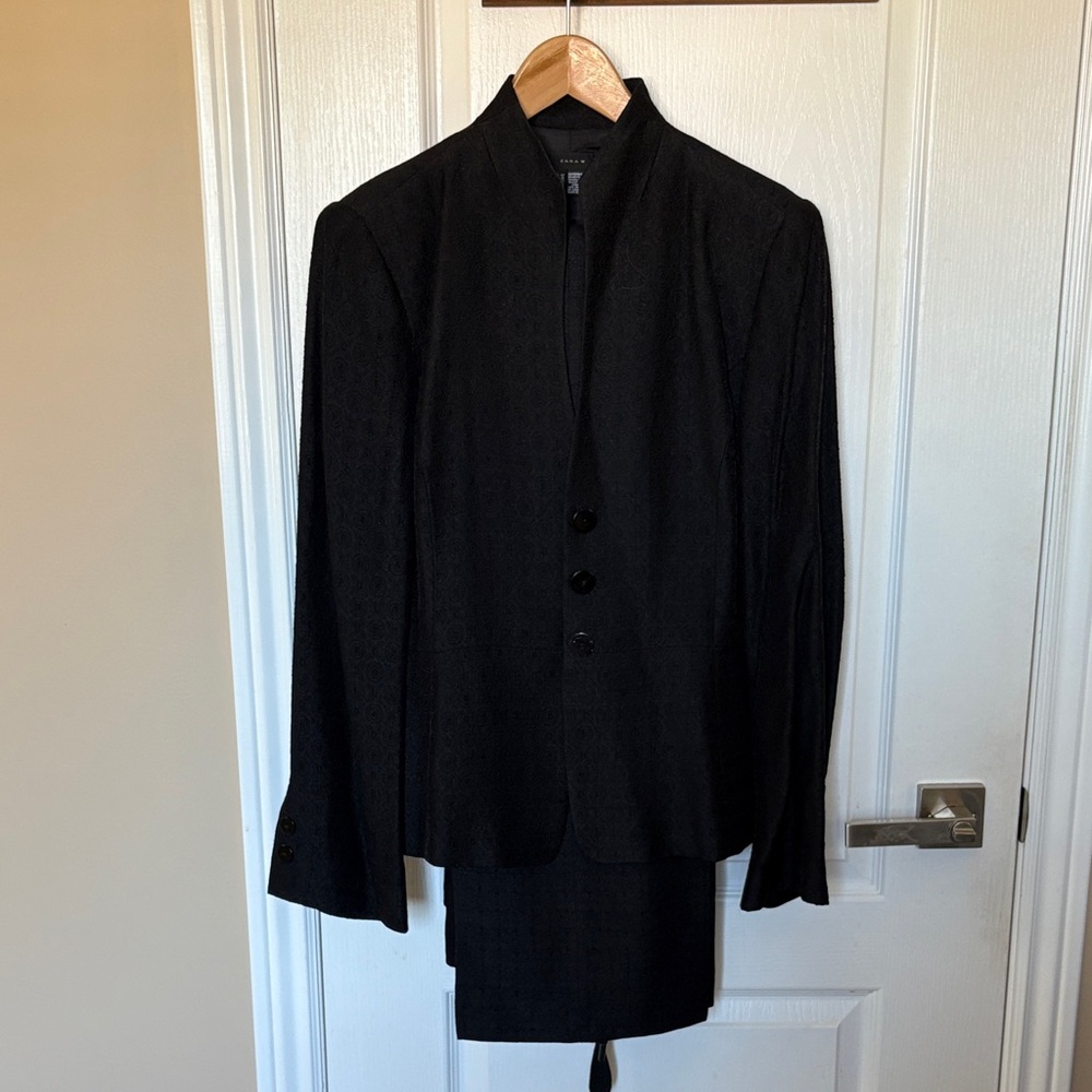 Elegant Black woman Blazer and Trousers